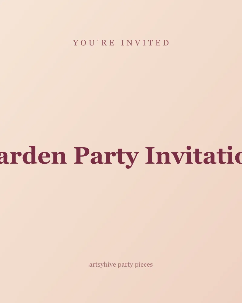 Garden Party Invitation preview