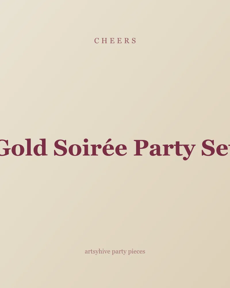 Gold Soirée Party Set preview