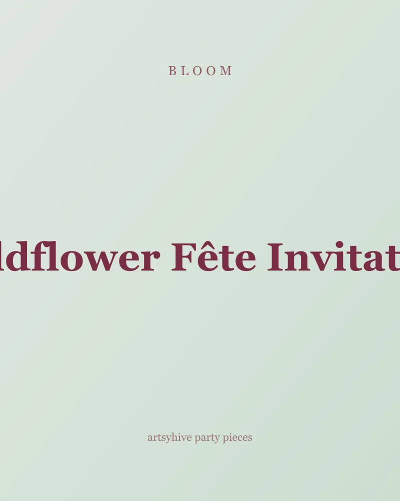 Wildflower Fête Invitation preview