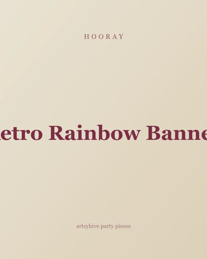 Retro Rainbow Banner preview